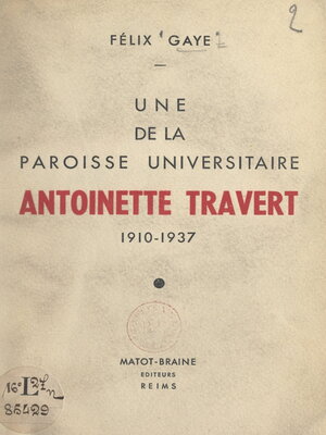 cover image of Une de la paroisse universitaire